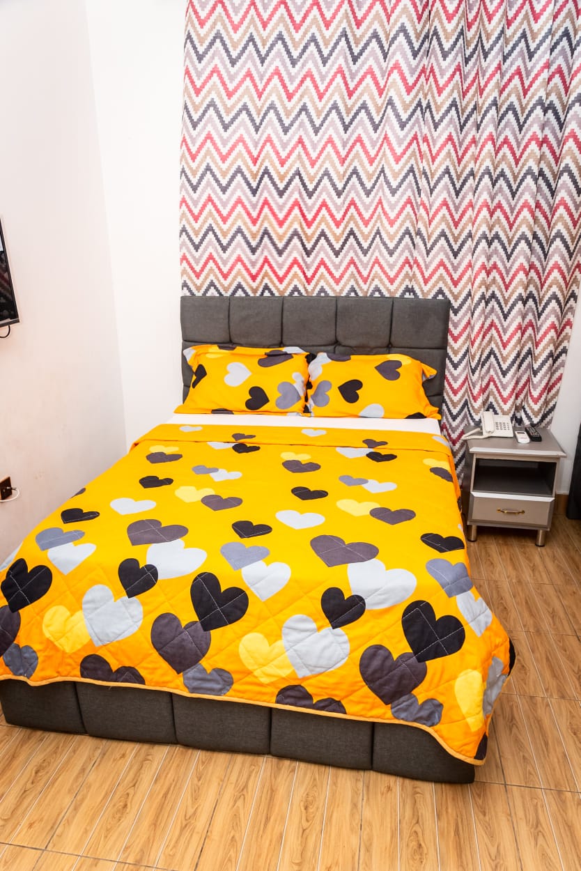 Prepared guest bedroom at NS LUXURY VILLA